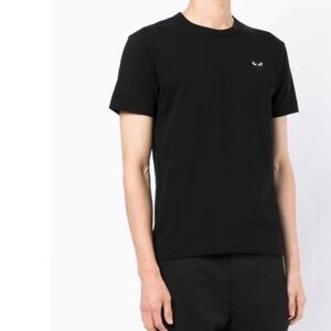 COMME DES GARCONS CDG PLAY BLACK HEART EYE LOGO T-SHIRT SZ Large Elevated Basic